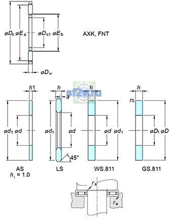 Фото подшипника AXK5070