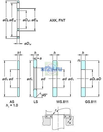 Фото подшипника AXK80105