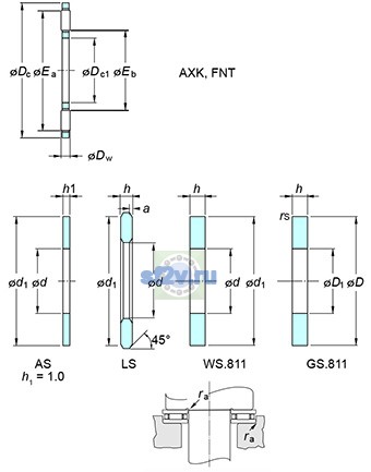 Фото подшипника AXK85110