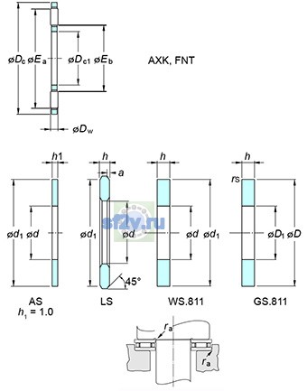 Фото подшипника AXK90120