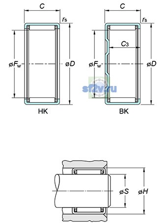 Фото подшипника BK0306