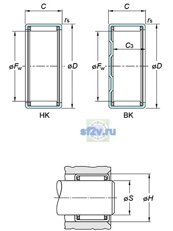 Фото подшипника BK0709