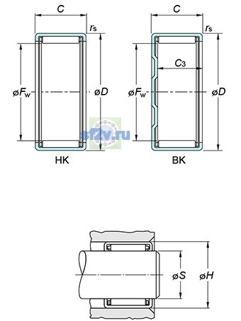 Фото подшипника BK0808
