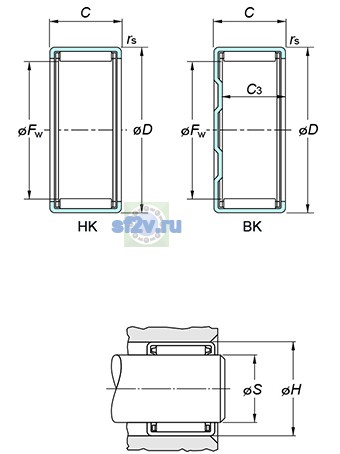 Фото подшипника BK1012
