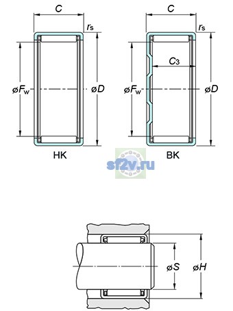 Фото подшипника BK1616
