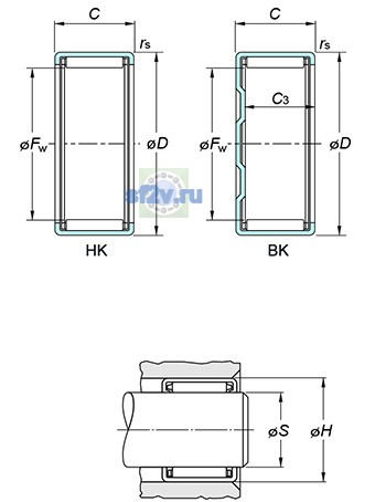 Фото подшипника BK1816
