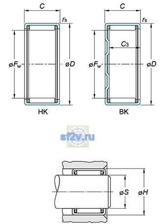 Фото подшипника BK2030