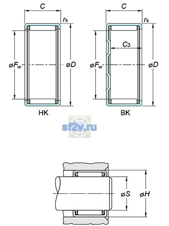 Фото подшипника BK2212