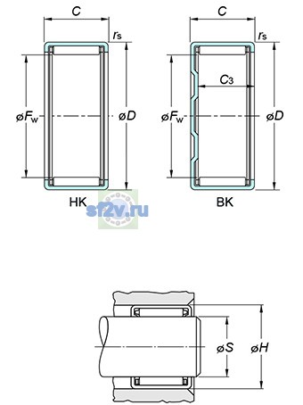 Фото подшипника BK2216