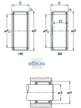 Фото подшипника BK3016