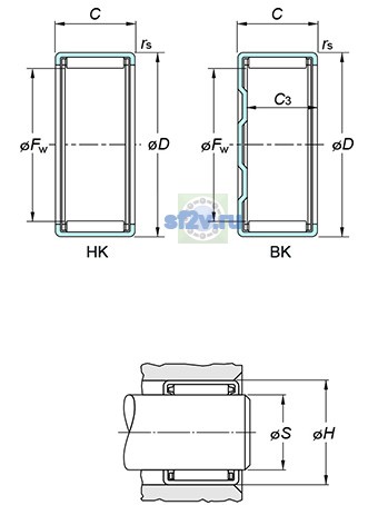 Фото подшипника BK3020
