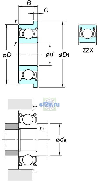 Фото подшипника F605 ZZ