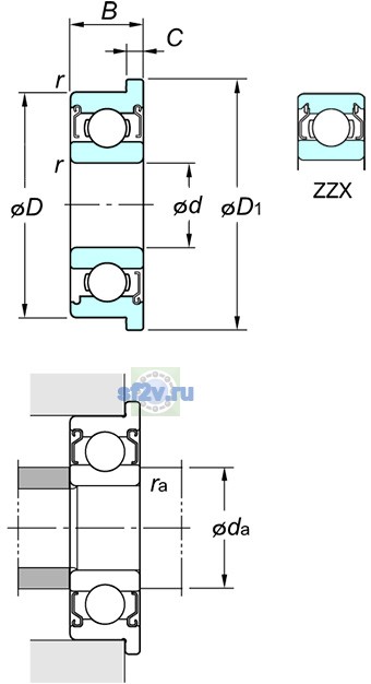 Фото подшипника F608 ZZ