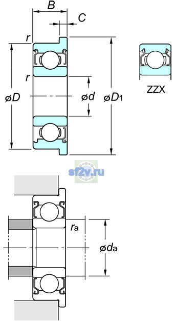 Фото подшипника F635 ZZ