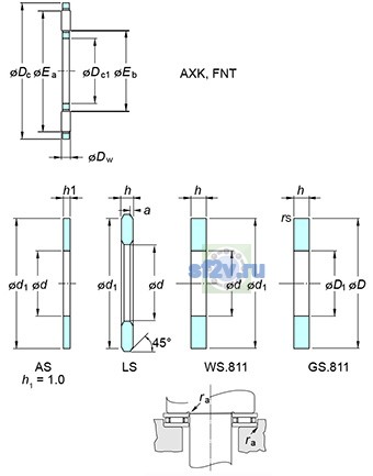 Фото подшипника FNT-1024