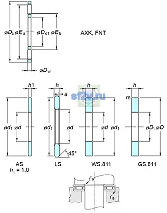Фото подшипника FNT-1226