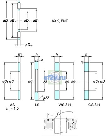 Фото подшипника FNT-1528