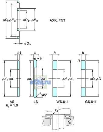 Фото подшипника FNT-3552