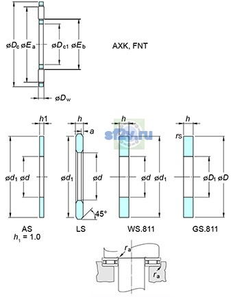 Фото подшипника FNT-5578