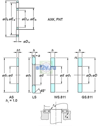 Фото подшипника FNT-821