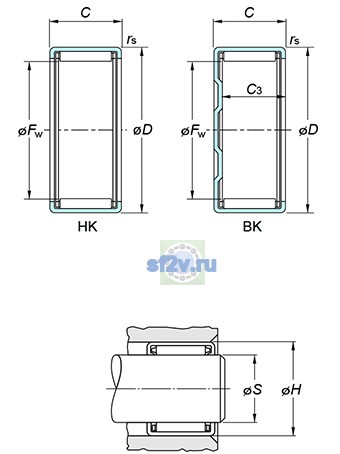 Фото подшипника HK0306