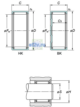 Фото подшипника HK0408