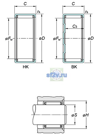 Фото подшипника HK1212