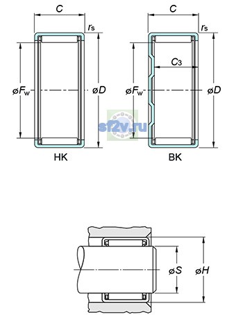 Фото подшипника HK1412