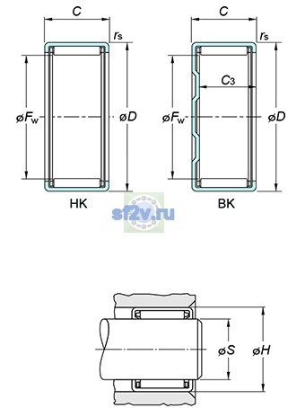 Фото подшипника HK1516