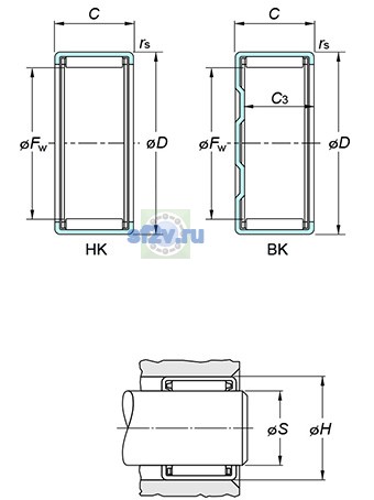 Фото подшипника HK1612