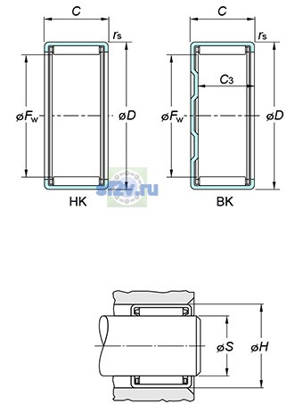 Фото подшипника HK1616