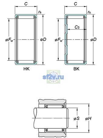 Фото подшипника HK1622
