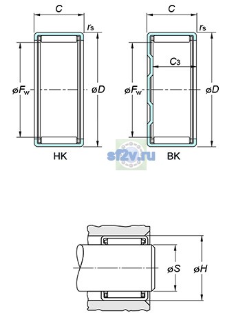 Фото подшипника HK1712