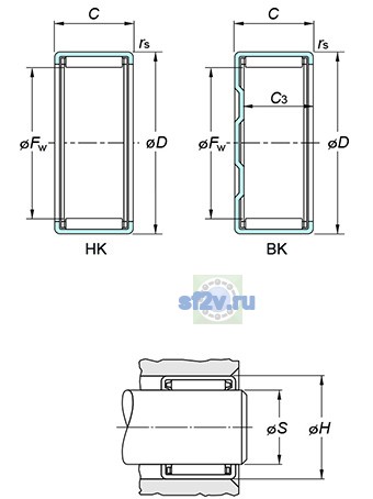 Фото подшипника HK1816