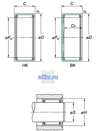Фото подшипника HK2516