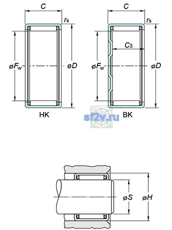 Фото подшипника HK2820