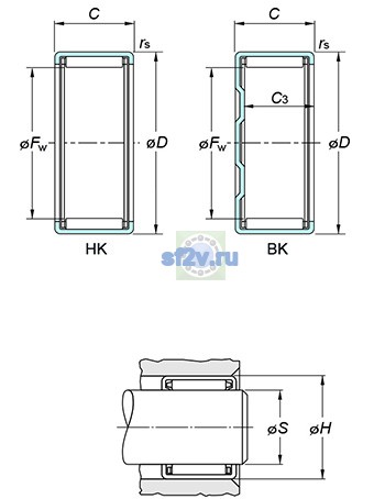 Фото подшипника HK3012
