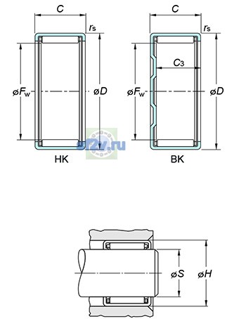 Фото подшипника HK3016