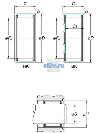 Фото подшипника HK3038
