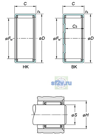 Фото подшипника HK3516