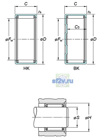 Фото подшипника HK3520