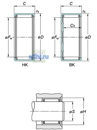 Фото подшипника HK4012