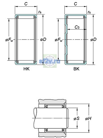 Фото подшипника HK4016