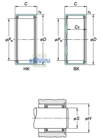 Фото подшипника HK6012