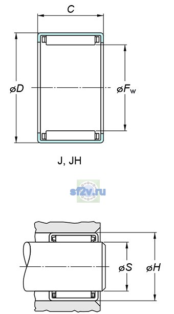 Фото подшипника JH-1212
