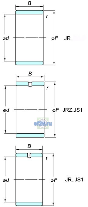 Фото подшипника JR17x22x16