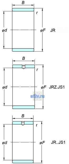 Фото подшипника JR40x45x17