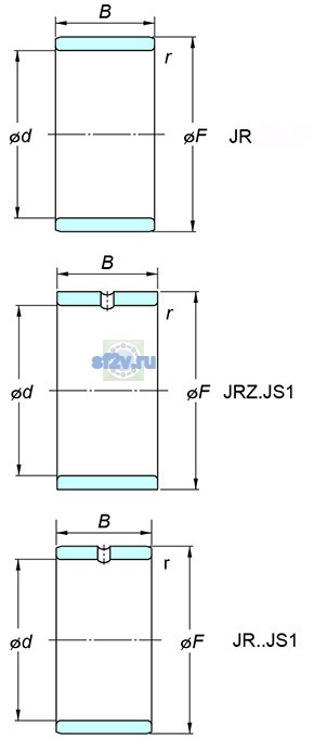 Фото подшипника JR40x45x20,5