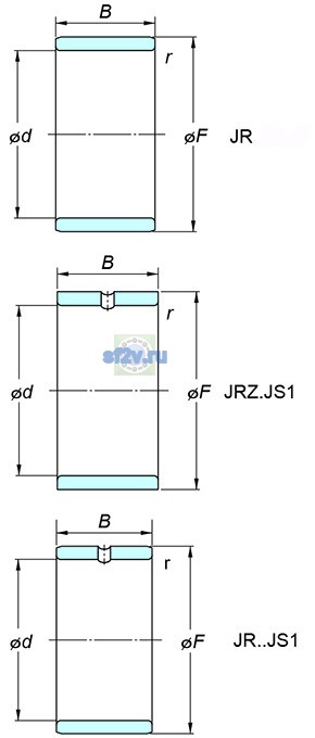 Фото подшипника JR40x45x34