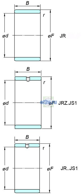 Фото подшипника JR40x45x40